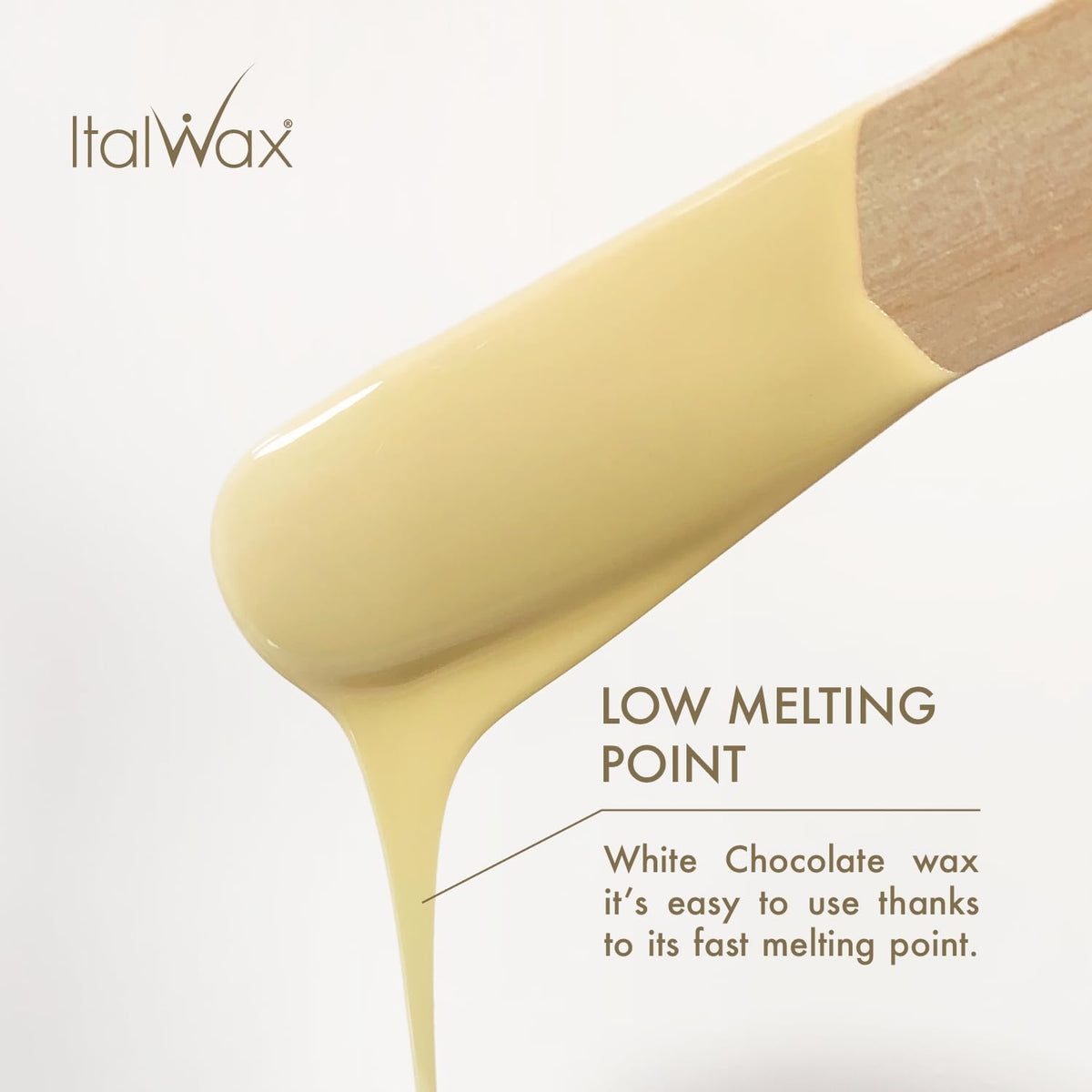 Italwax melted wax in bowl showing thick consistency for better control
