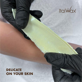 Italwax jar in spa setting suggesting professional-grade results and calm atmosphere