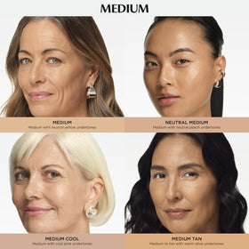 IT Cosmetics neutral medium swatches on arm showing true shade match and coverage