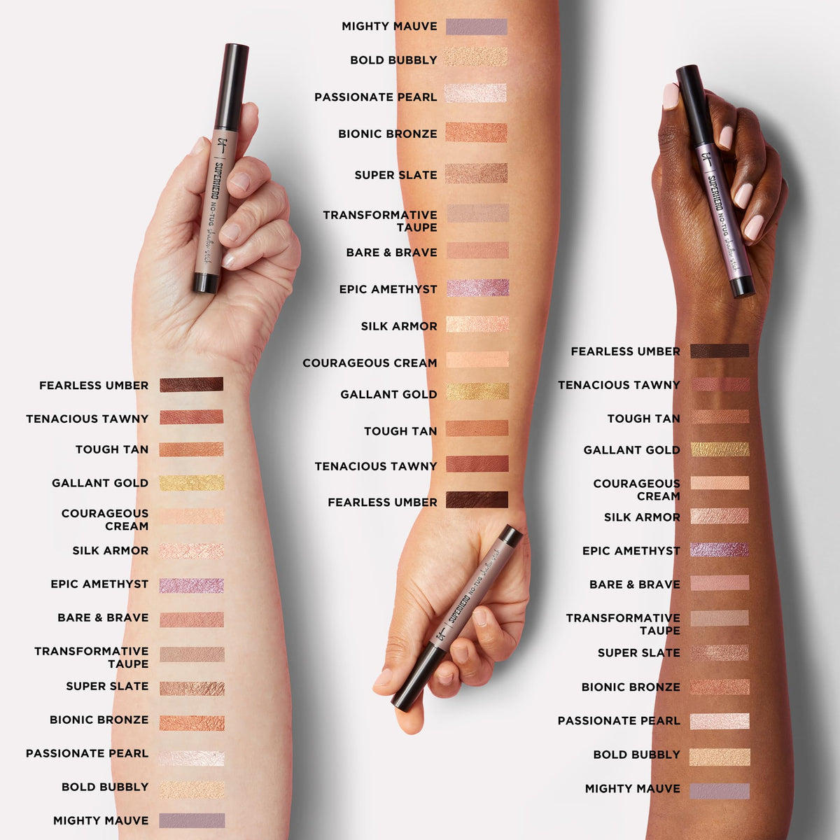 IT Cosmetics open cap revealing label and product texture for easy application