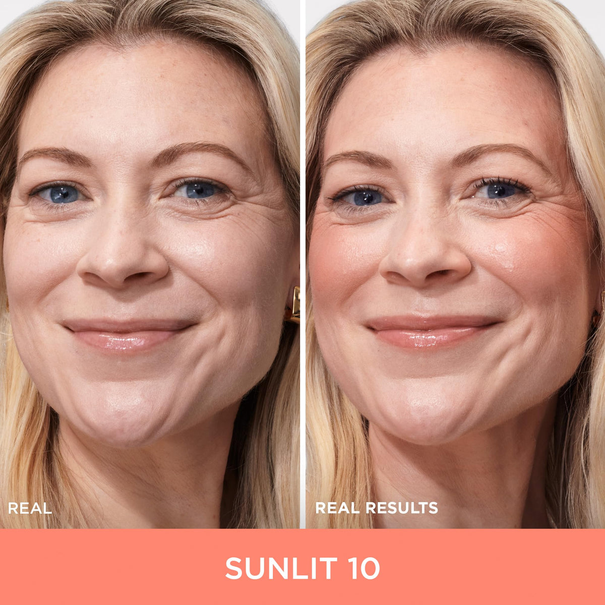 IT Cosmetics Sunlit application with fingers showing effortless blending and lift