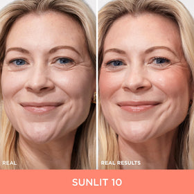 IT Cosmetics Sunlit application with fingers showing effortless blending and lift