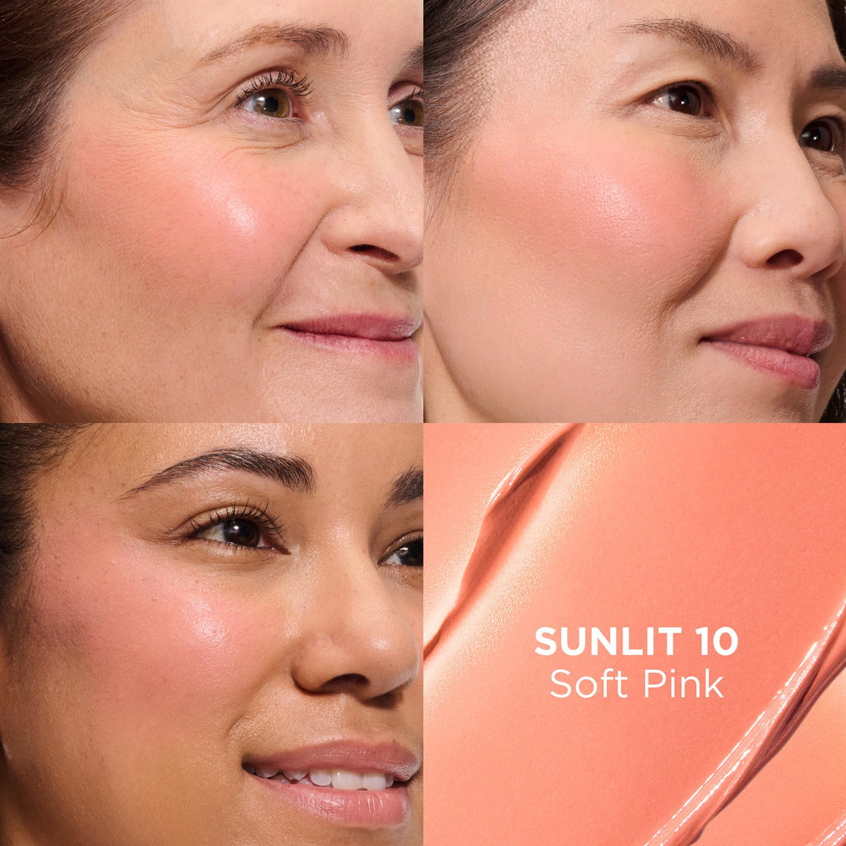 IT Cosmetics Sunlit texture close-up revealing creamy serum finish for smooth blending