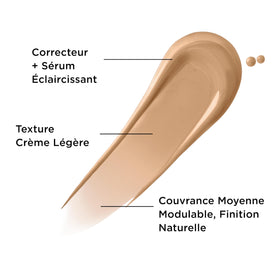 IT Cosmetics creamy concealer texture swatched on skin to show blendability and hydration