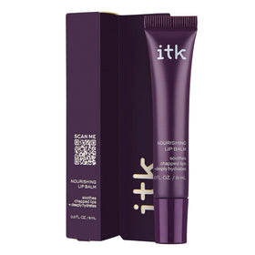 ITK front packaging clear balm showing glossy finish benefit