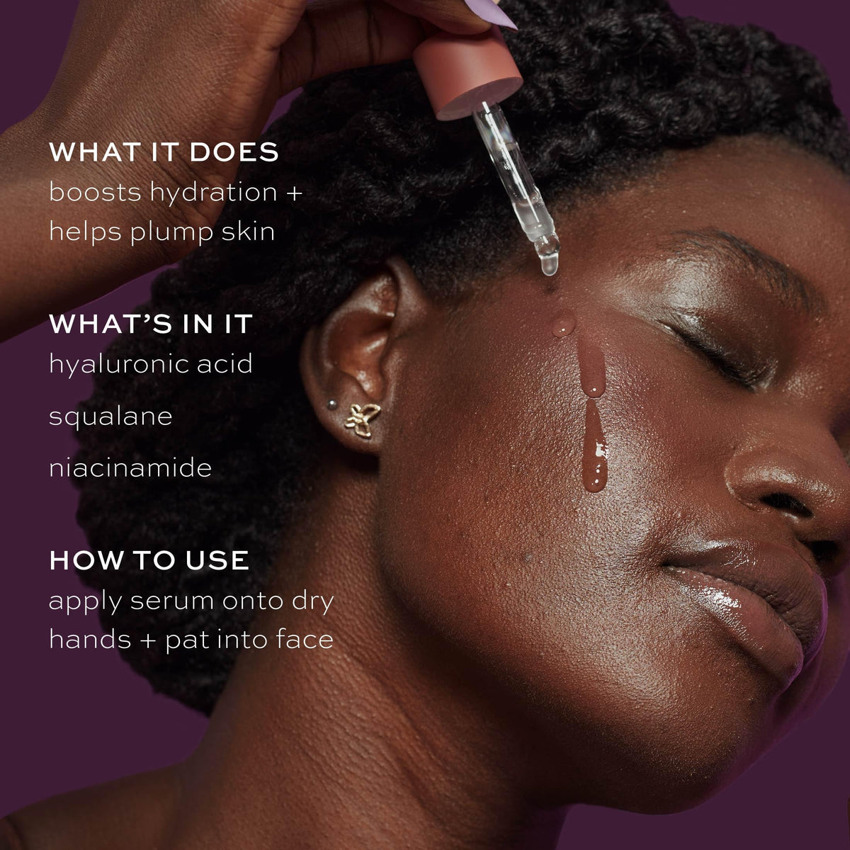ITK serum dropper dispensing clear serum demonstrating easy, mess-free application
