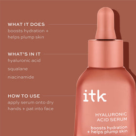 ITK serum hand scale comparison showing 1 fl oz bottle size for accurate expectations