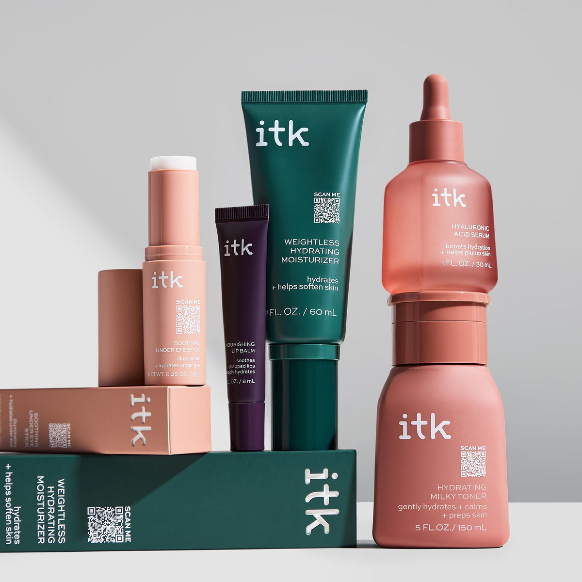 ITK serum with moisturizer pairing illustrating layered routine and long-lasting moisture