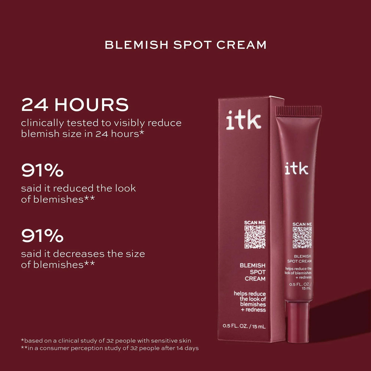 ITK tube close-up displaying nozzle and product branding for precise application