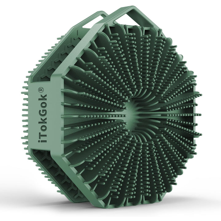 iTokGok front view midnight green showing double-sided design and compact shape