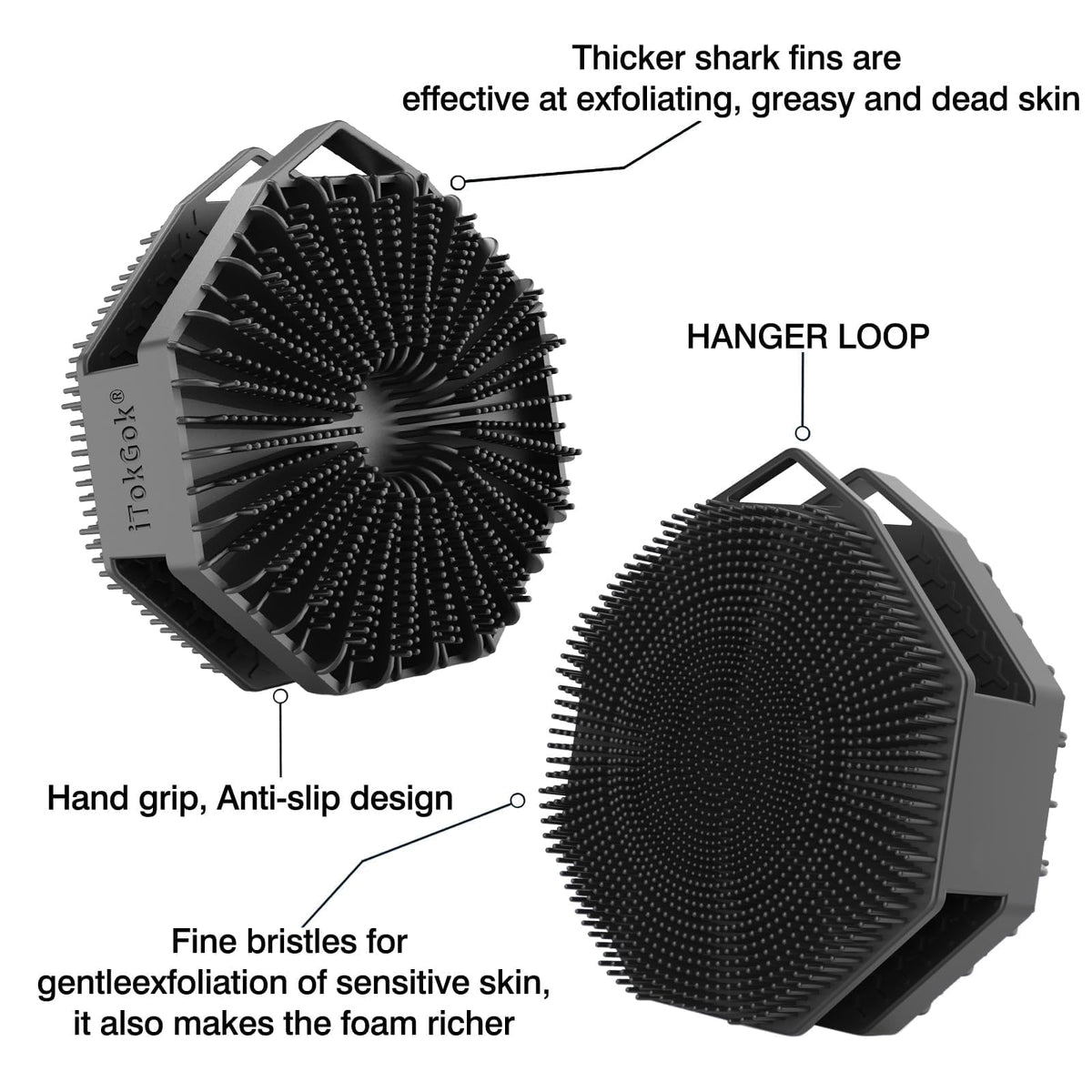 iTokGoK shown next to soap bar to demonstrate compact size and portability