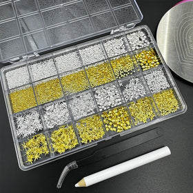 ITPOYOL detail texture shine of pearls and stars showing glossy durable finish