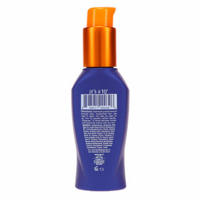 It's A 10 being applied to ends, smoothing frizz and adding instant shine
