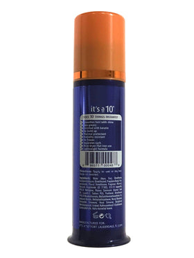 It's a 10 Haircare close-up of potion texture on hand, shows lightweight slip benefit