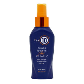 It's a 10 front spray bottle showing label and compact 4 oz size for travel-friendly use
