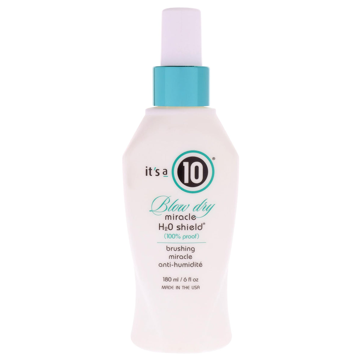 It’s a 10 bottle front view showing label and benefit of heat protection
