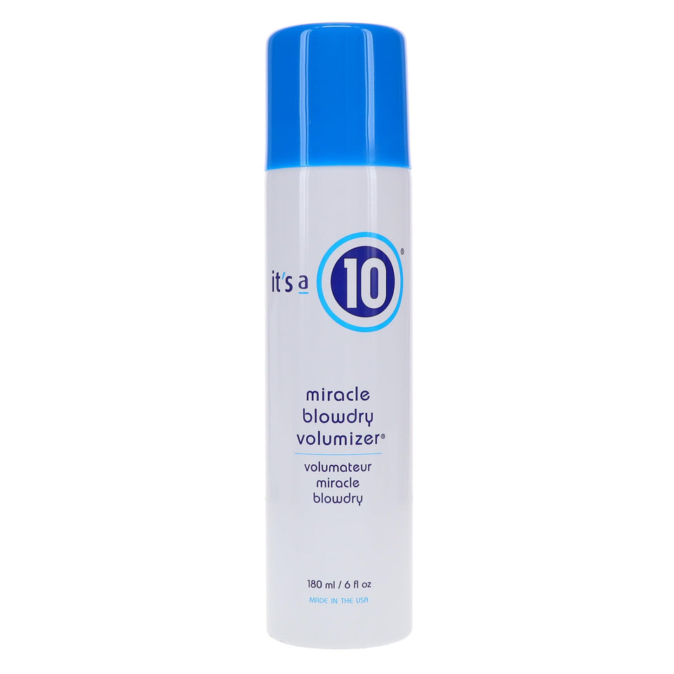 It's A 10 front packaging shows bottle and branding, highlighting volumizing benefit