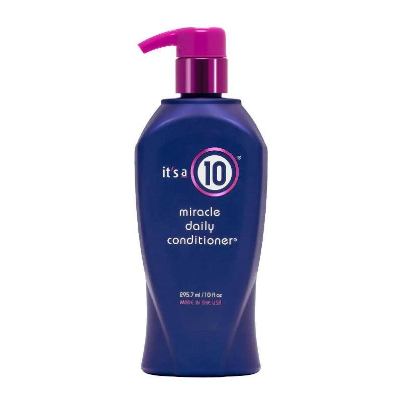 It's a 10 conditioner being applied to hair mid-lengths for easier detangling