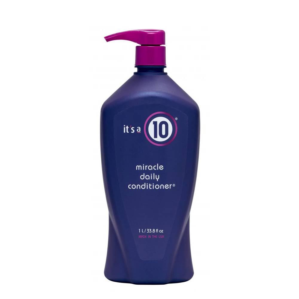 It's a 10 front bottle view showing label and size, conveys clean conditioning