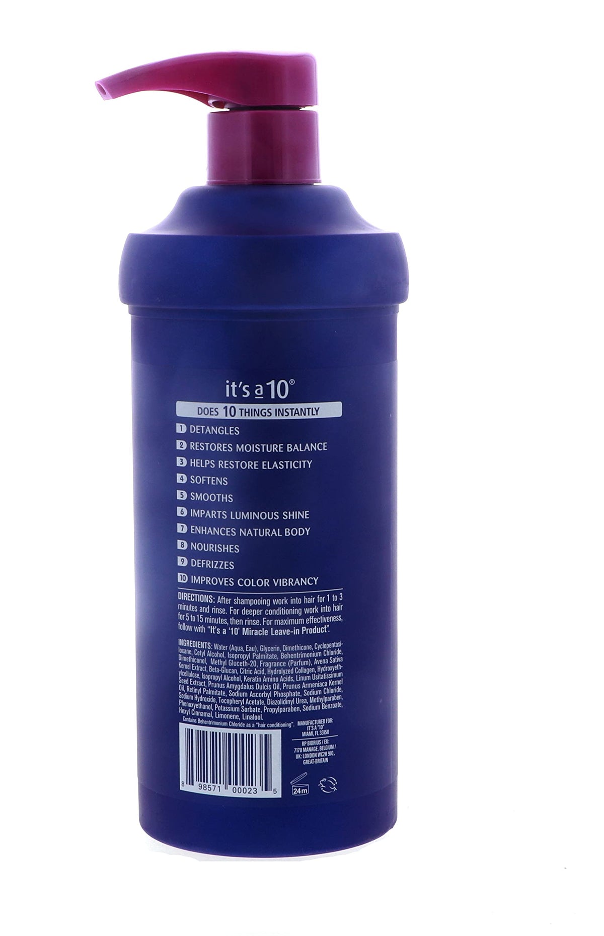 It's a 10 styled hair after use showing shine and improved manageability