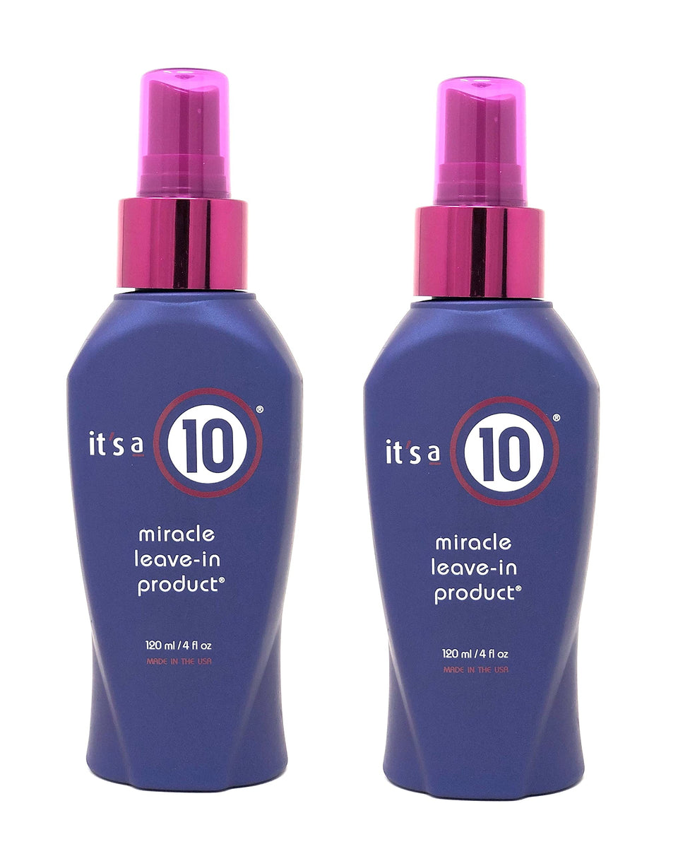 It's a 10 Haircare front bottle view showing label, easy to identify and store