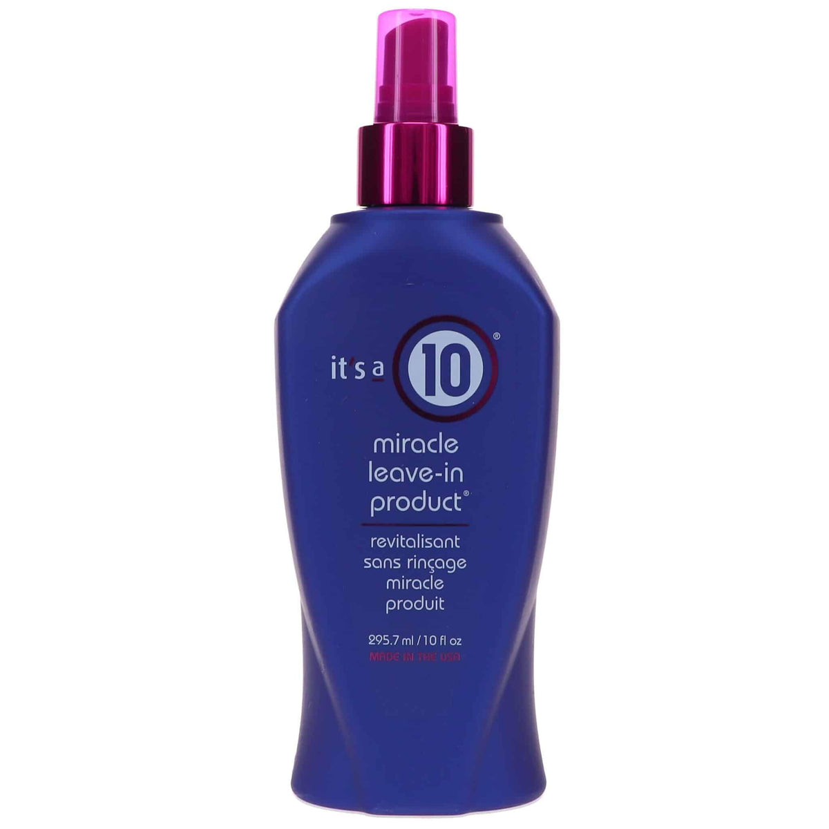 It's a 10 front bottle view showing label and size, easy identification and trust