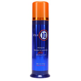 It's a 10 Haircare bottle front view showing sleek packaging and travel size benefit