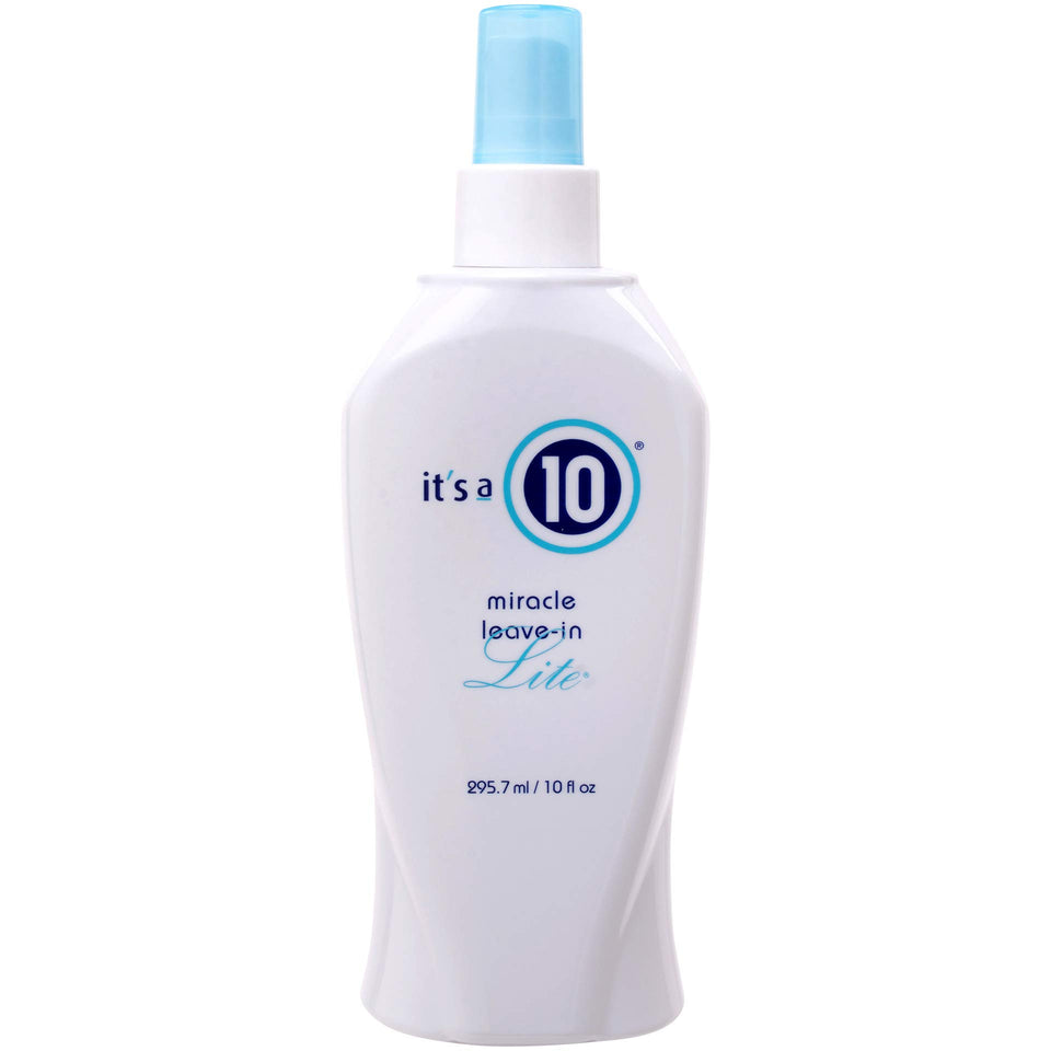 It's A 10 front bottle shot showing label and lightweight benefits