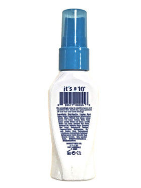It's A 10 Miracle Leave-In Lite texture on hand demonstrating lightweight absorption and shine