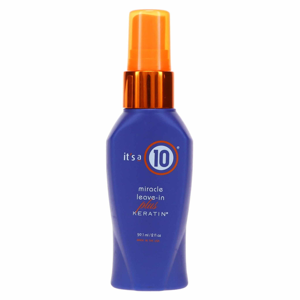 It's A 10 2 oz bottle front view showing label and compact travel size benefit