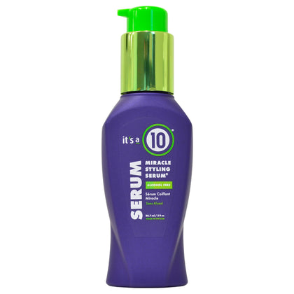 It’s A 10 front bottle shot showing packaging and easy travel-sized benefit