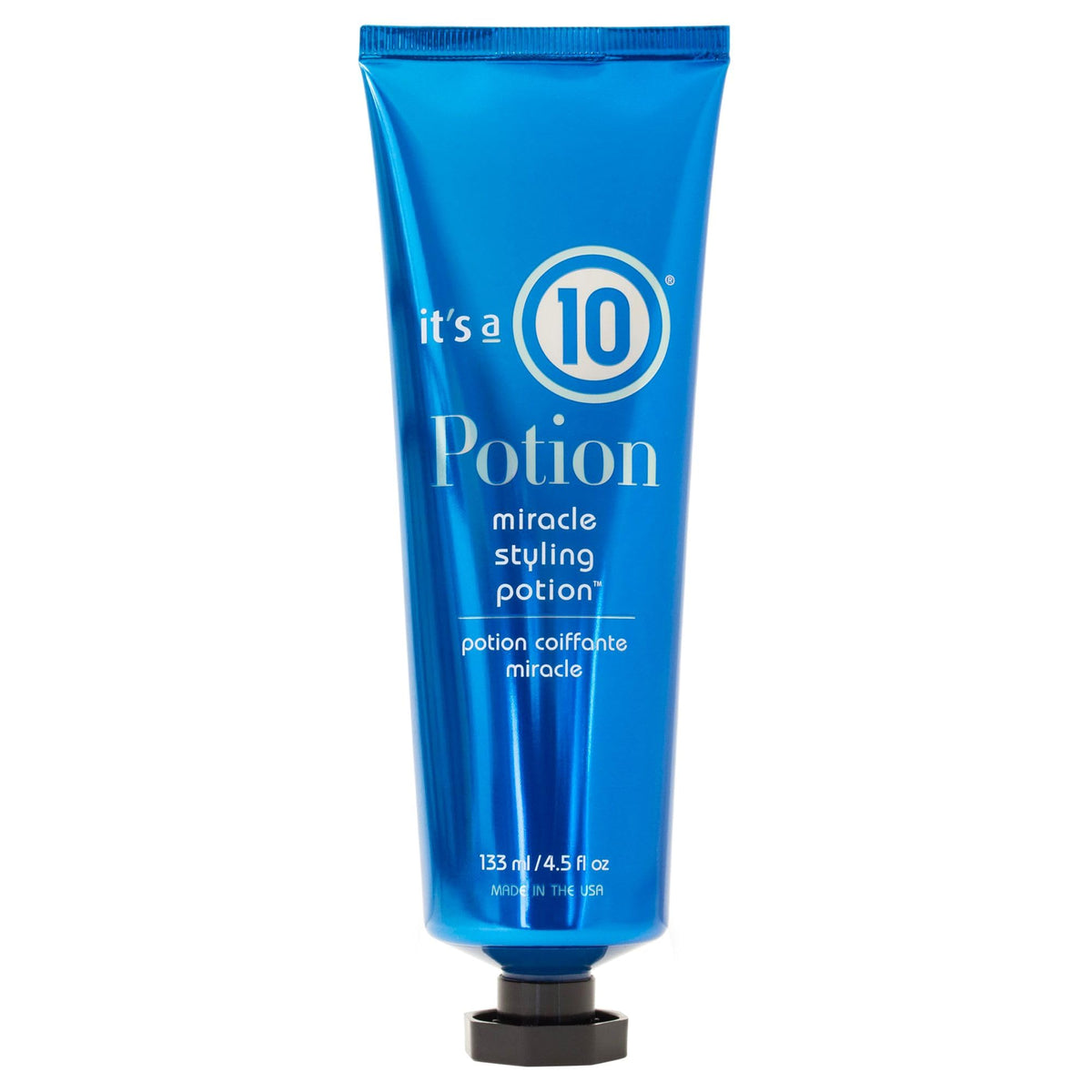 It's A 10 front packaging showing 4.5 oz bottle and clear product benefits