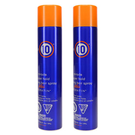 it's a 10 close-up of side label highlighting keratin and ingredient info