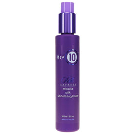 It's A 10 front packaging showing 5 oz bottle and benefit of silkier hair