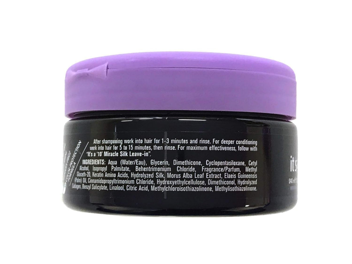 It's a 10 mask applied to hair demonstrating smooth, detangled strands and shine