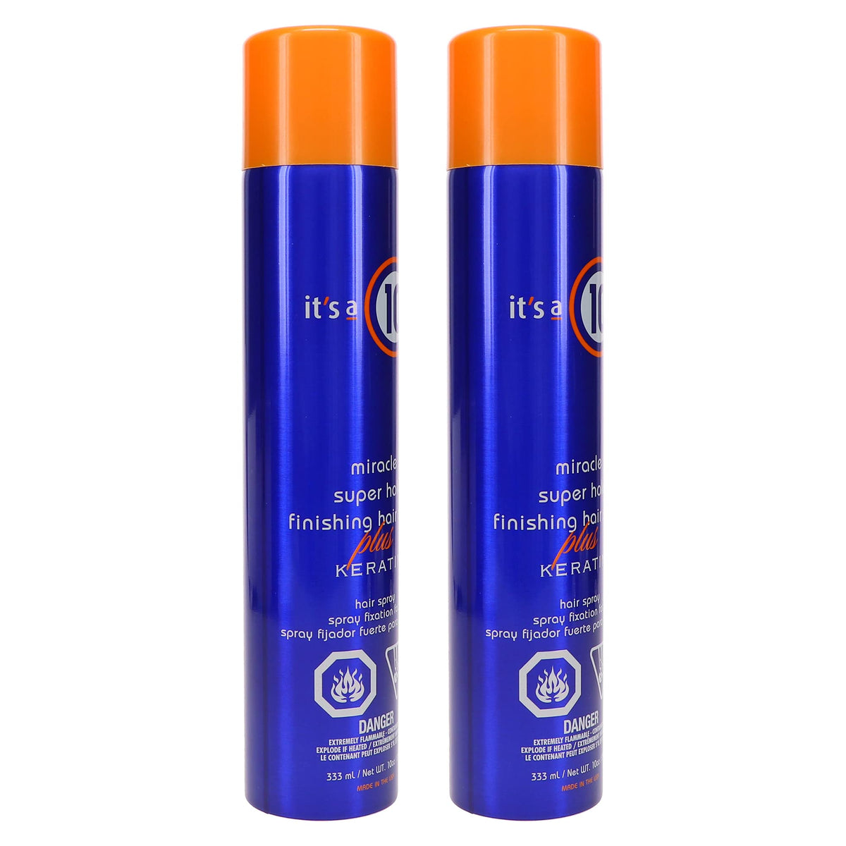 it's a 10 split before-and-after styling illustrating frizz control benefit