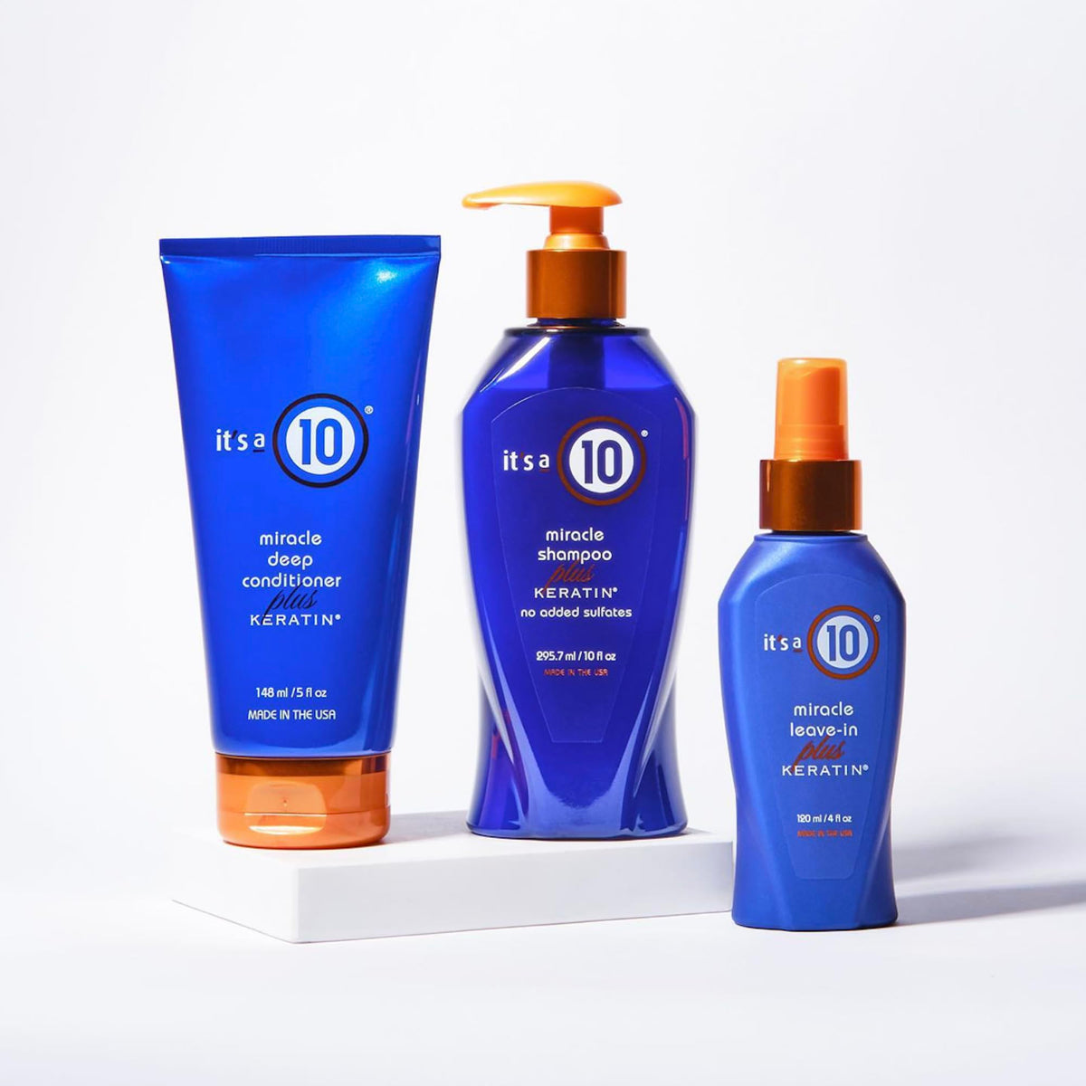 It's A 10 travel size in bag illustrating portable 4 oz bottle for styling on the go and convenience