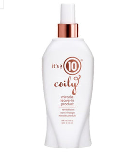 It's A 10 front bottle view showing label and curl-friendly formula benefits