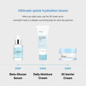 IUNIK cream on hand demo illustrating quick absorption and dewy finish