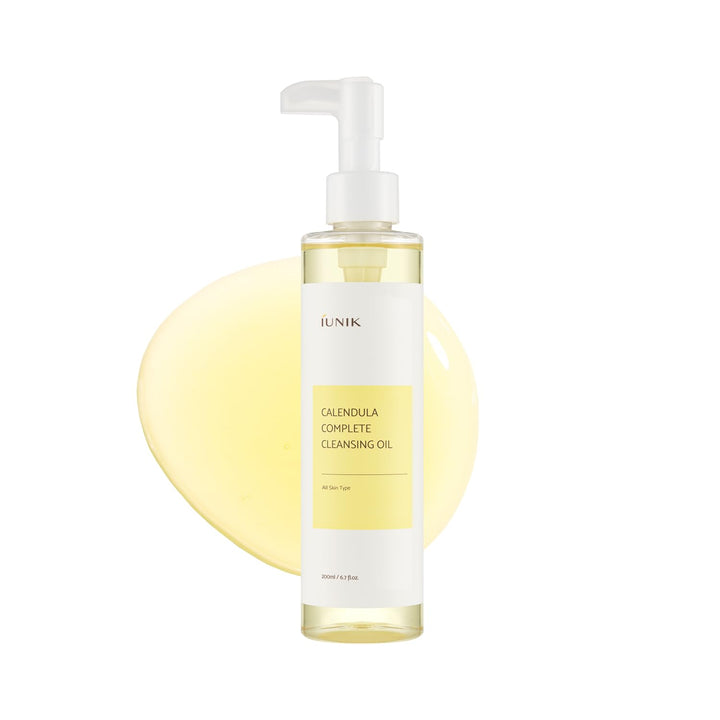 IUNIK front packaging showing cleansing oil benefits and volume