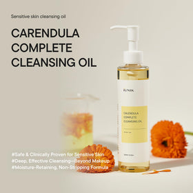 IUNIK bottle on bathroom counter conveying daily skincare routine