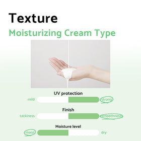 Person outdoors applying IUNIK Centella sunscreen showing daily protection and lightweight wear