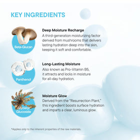 IUNIK label ingredient detail highlighting peptides and betaglucan benefits