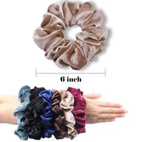 IVARYSS scrunchy styled in a bun on dense hair, minimizing creases