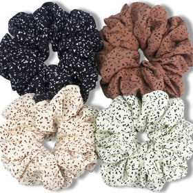 IVARYSS front packaging showing dotted XL scrunchies and colors, stylish storage benefit