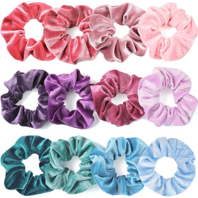 IVARYSS front packaging showing 12 scrunchies as a value set and styling convenience