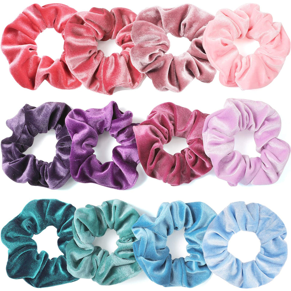 IVARYSS front packaging showing 12 scrunchies as a value set and styling convenience