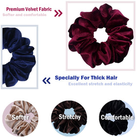 IVARYSS scrunchy securing a high ponytail on thick hair, staying put