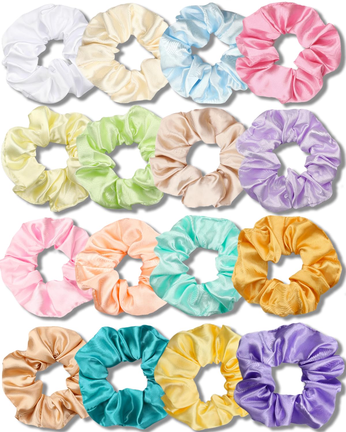 ivaryss front packaging showing 16-piece scrunchies set and styling variety