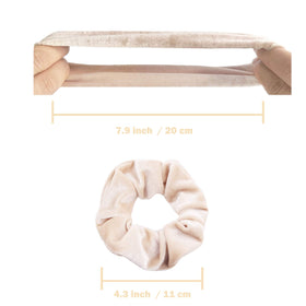 IVARYSS scrunchie securing a ponytail showing strong hold with no creases